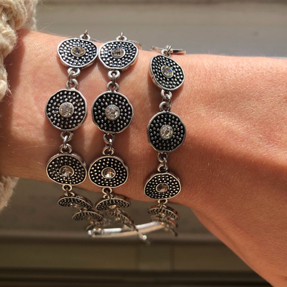 Gorgeous Sterling Silver 3-layer LaTasia Bracelet